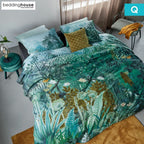 Bedding House Madagascar Green Cotton Quilt Cover Set Queen