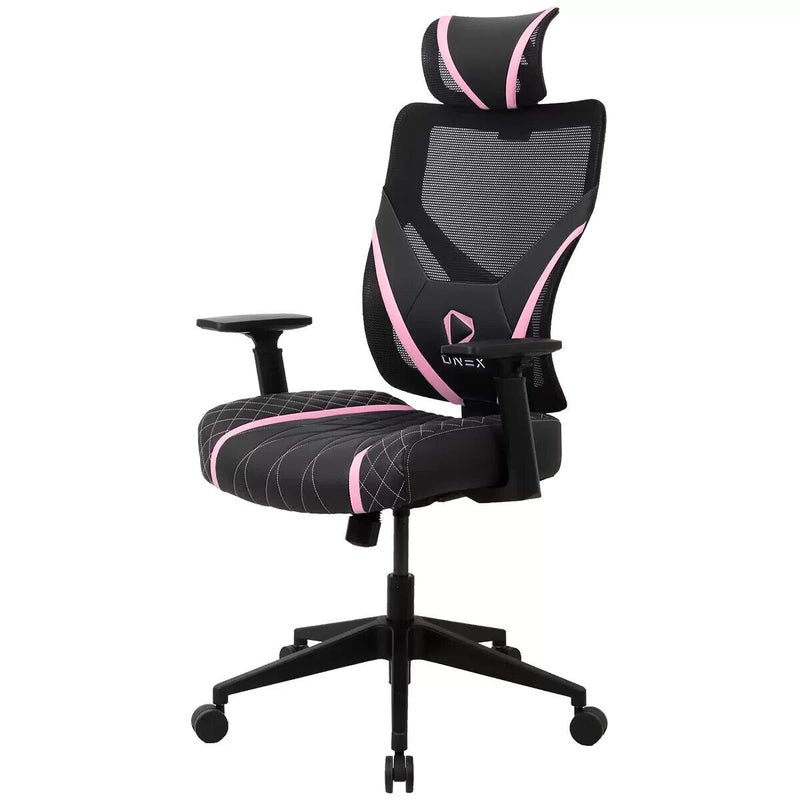 ONEX GE300 Breathable Ergonomic Gaming Chair Black Pink