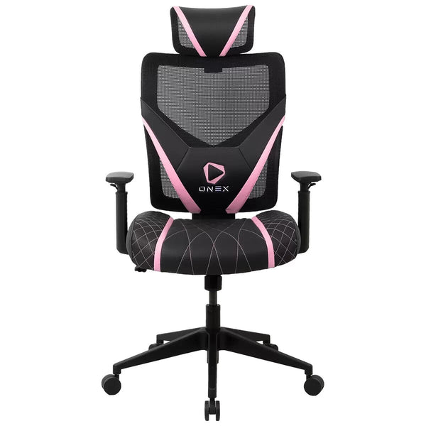 ONEX GE300 Breathable Ergonomic Gaming Chair Black Pink