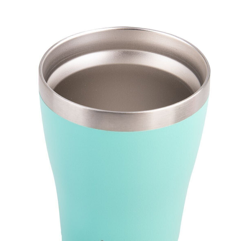 2x OASIS STAINLESS STEEL DOUBLE WALL INSULATED "TRAVEL CUP" 350ML