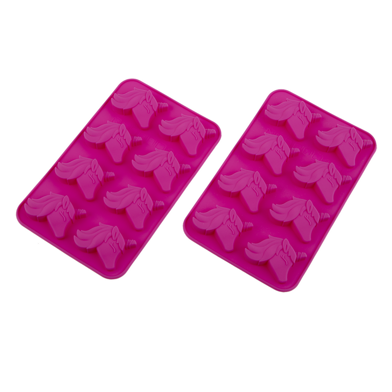 DAILY BAKE SILICONE UNICORN 8 CUP CHOCOLATE MOULD SET 2 - PINK