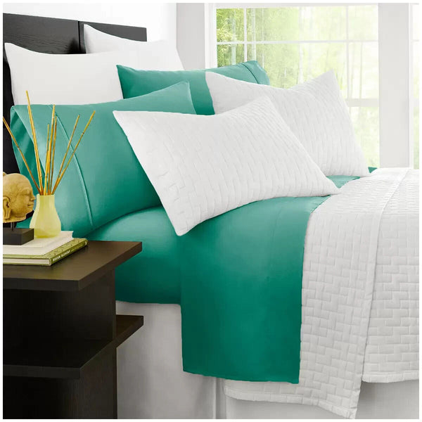 Ramesses 2000 TC Bamboo King Single Sheet Set Teal