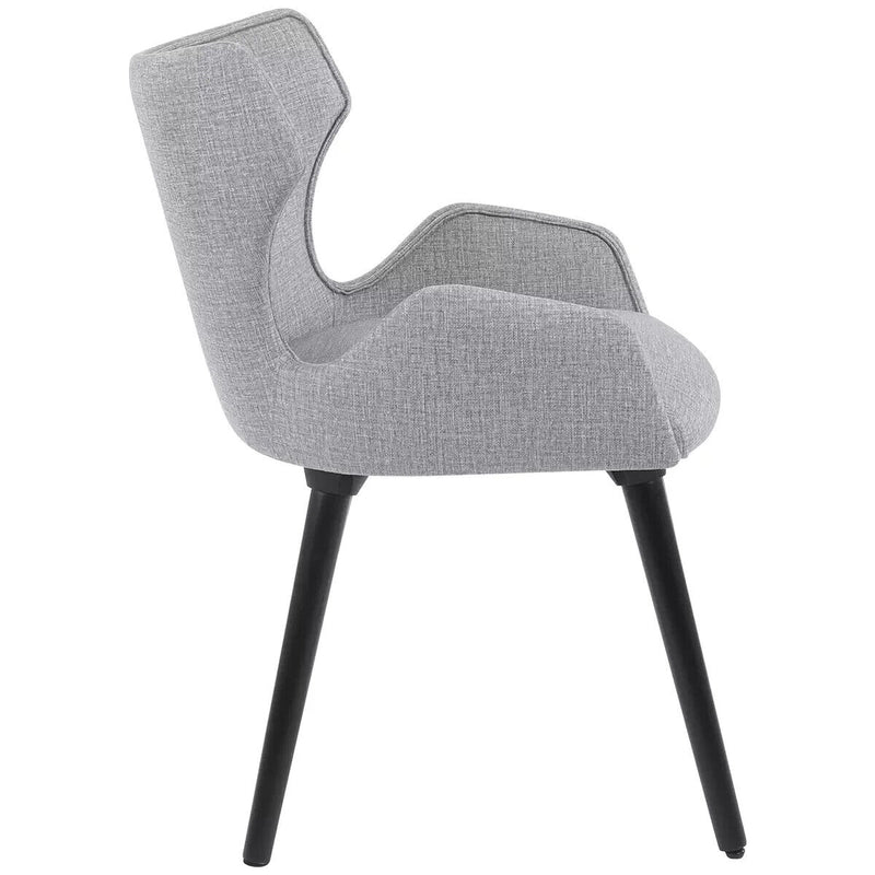 Moran Orion Dining Chair 2 Pack Mazza Stone Fabric