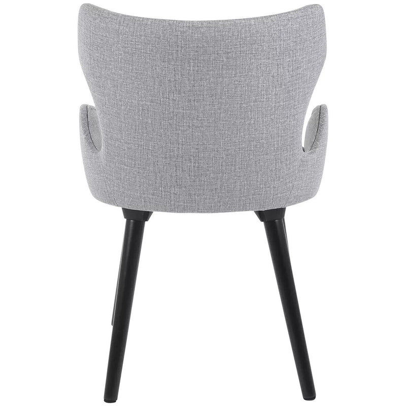 Moran Orion Dining Chair 2 Pack Mazza Stone Fabric