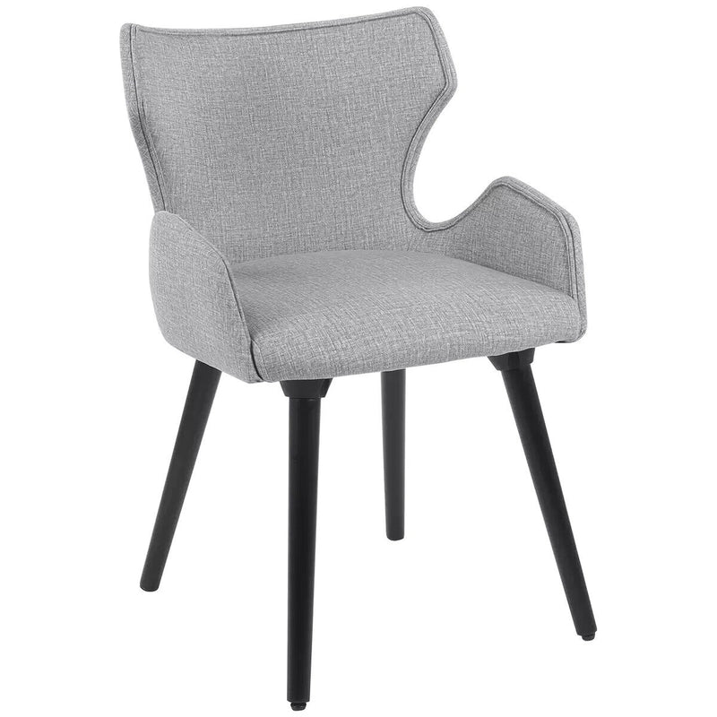 Moran Orion Dining Chair 2 Pack Mazza Stone Fabric