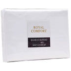 Royal Comfort Blended Bamboo Quilt Cover Set Double White