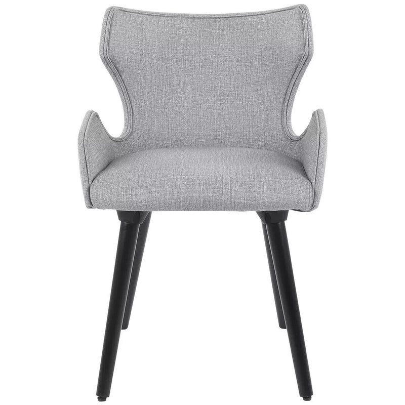 Moran Orion Dining Chair 2 Pack Mazza Stone Fabric