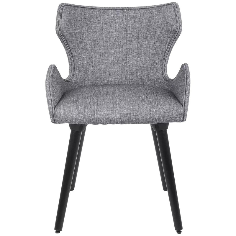 Moran Orion Dining Chair 2 Pack Mazza Thunder Fabric