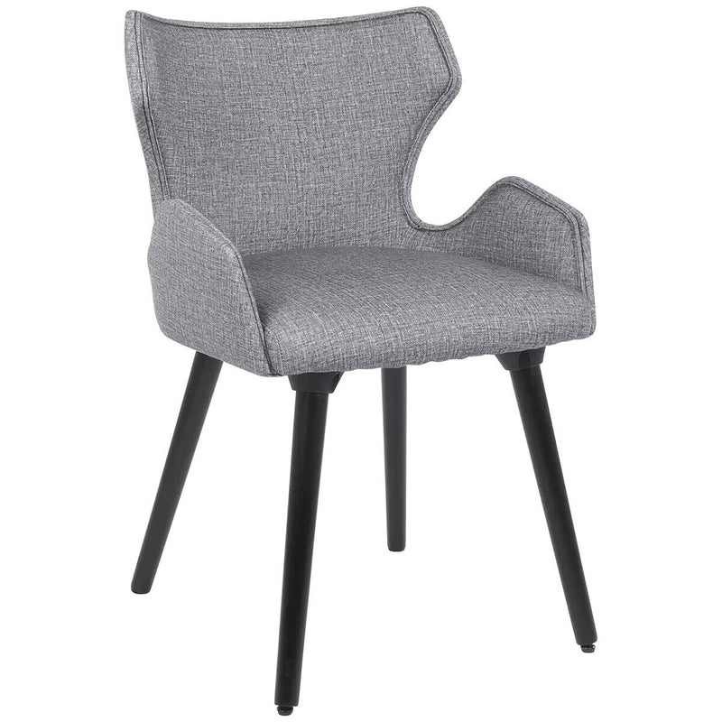Moran Orion Dining Chair 2 Pack Mazza Thunder Fabric