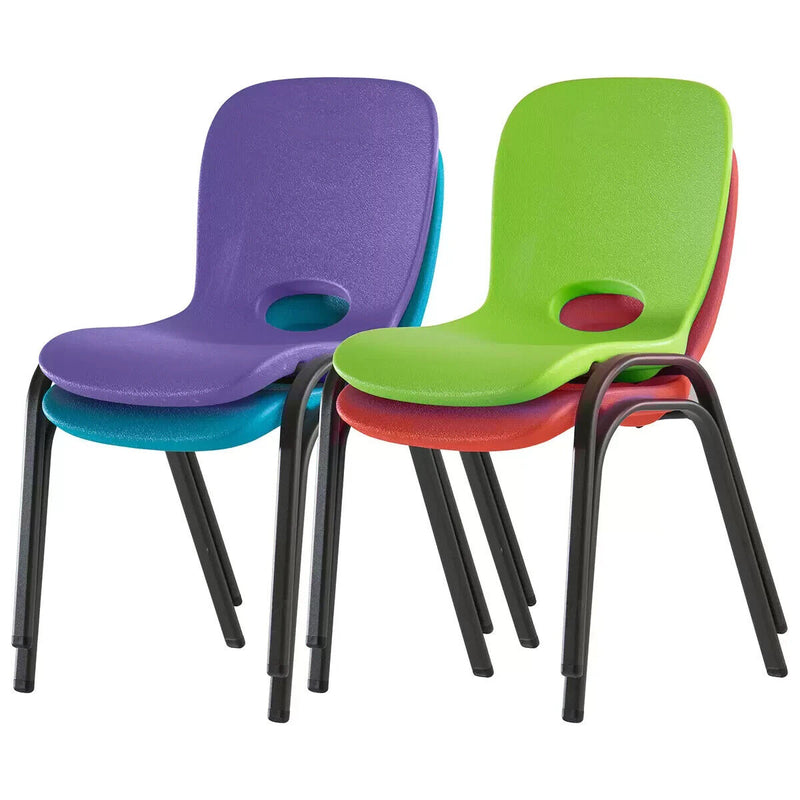 Lifetime Kids' Stackable Chair 2 Pack Purple