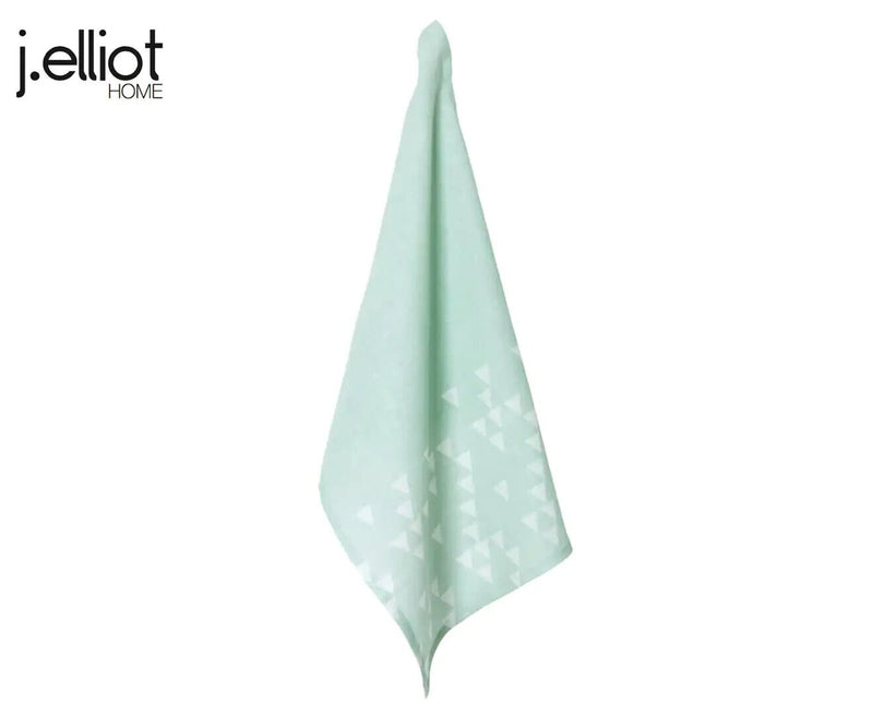 J.Elliot Home 100% Linen Print Tea Towel Mirri Glacier