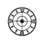 Glow In Dark Wall Clock Luminous Quartz Wooden Non Ticking Home Decor 12''/30cm