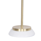 Sarantino Electric Reading Light Table Lamp Brass Finish - White