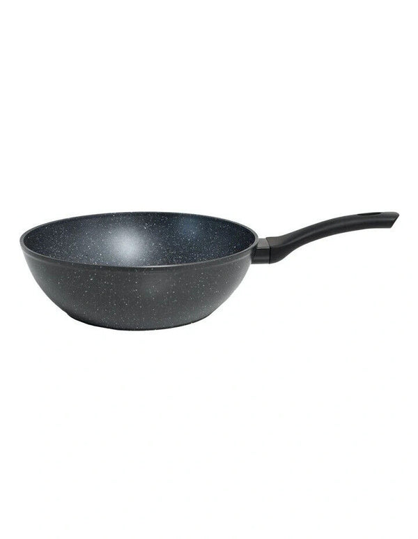 Stone Chef Forged Wok Non Stick Cookware Kitchen Black 30cm