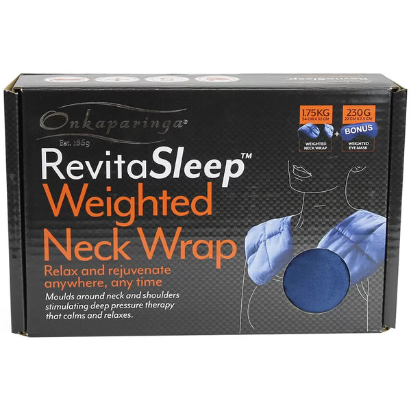 Onkaparigka Weighted Neck Wrap With Bonus Eye Pack Navy