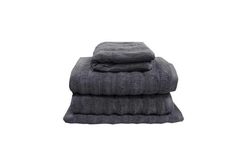 J Elliot Home Set of 4 George Collective Cotton Bath Towel Set Ash