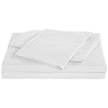 Kensington 1200TC Stripe Cotton Sheet Set Double White