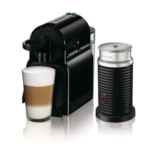 Inissia Capsule Coffee Machine with Aeroccino Black