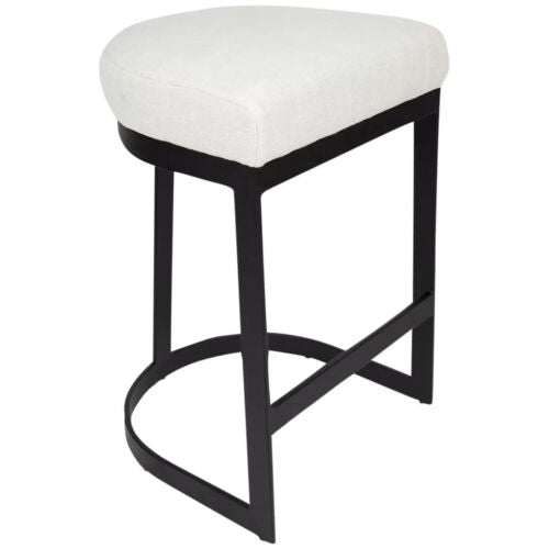 CAFE Lighting & Living Brooke Black Kitchen Stool Natural