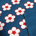 IDC Homewares 100% Cotton Printed Table Runner Cotton Bud Navy