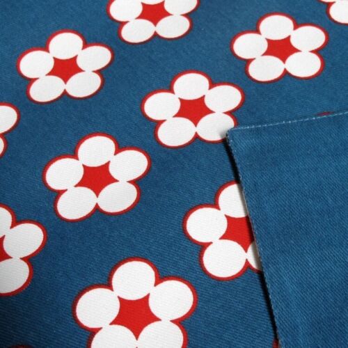 IDC Homewares 100% Cotton Printed Table Runner Cotton Bud Navy