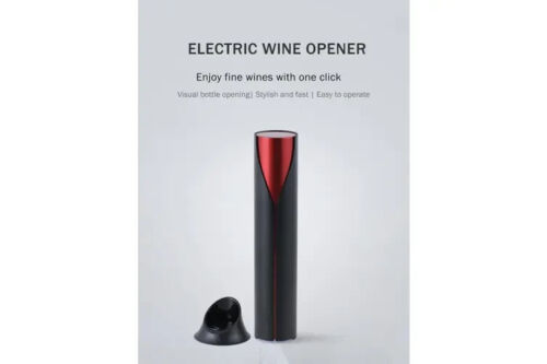 Rechargeable Automatic Wine Bottle Opener - Cordless Corkscrew - Foil Cutter