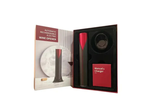 Rechargeable Automatic Wine Bottle Opener - Cordless Corkscrew - Foil Cutter