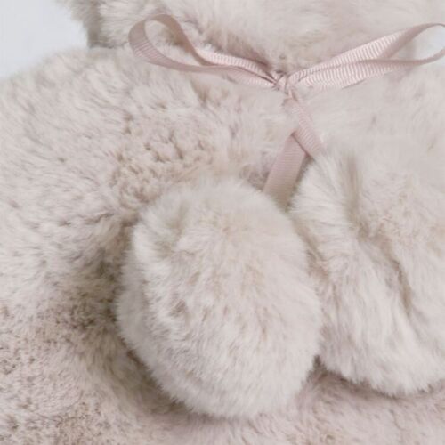 J.Elliot Home Amara Hot Water Bottle with Super Plush Faux Fur Cover Blush