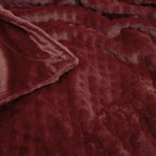 J.Elliot Home Azariah Plush Throw Red