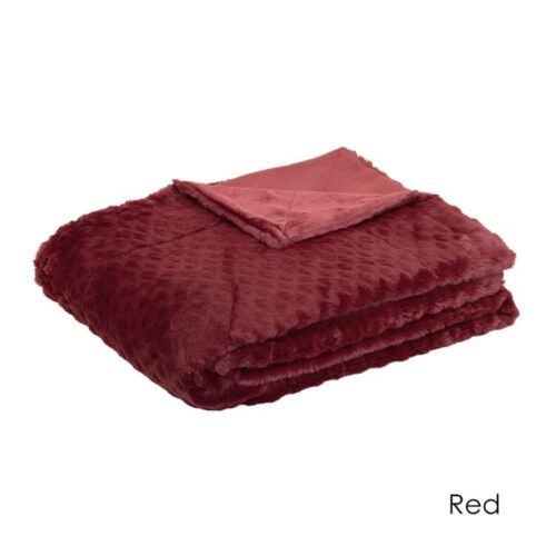 J.Elliot Home Azariah Plush Throw Red