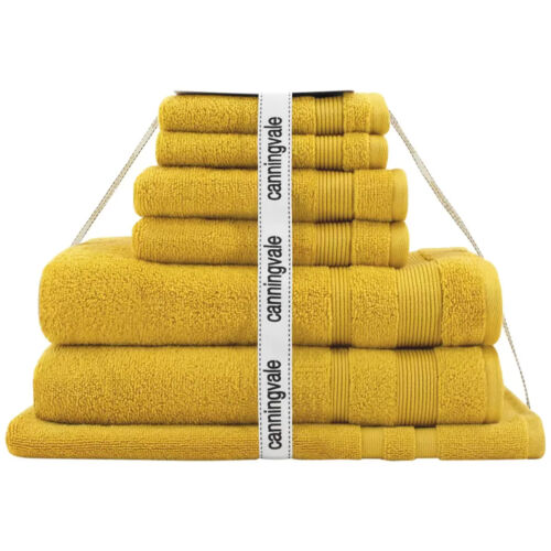 Canningvale Amalfitana Towel Set 7 Piece Mustard