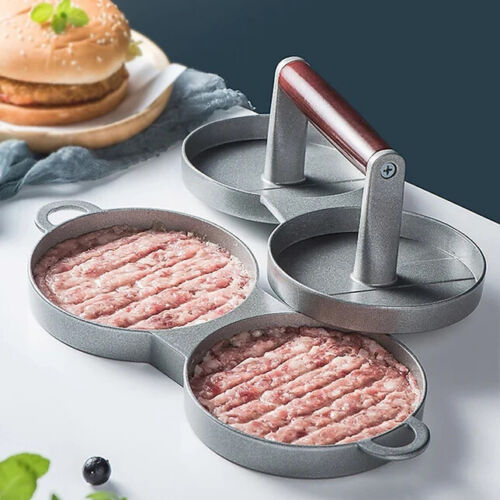 Large Round Hamburger Patty Maker Grill Press Burger Metal Mold Cooking Tools