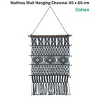 J.Elliot Home Mathias Wall Hanging Charcoal 45 x 65 cm