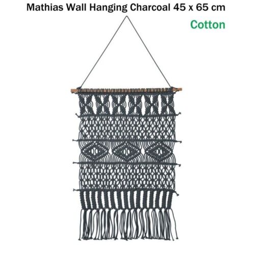 J.Elliot Home Mathias Wall Hanging Charcoal 45 x 65 cm