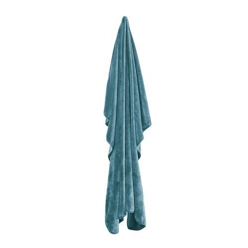 J.Elliot Home 450gsm Solid Faux Mink Blanket Steel Blue