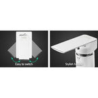Cefito Bathroom Mixer Tap Faucet Rain Shower head Set Hot And Cold Diverter DIY Chrome