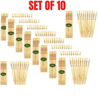 10x Bamboo Chopsticks Authentic Chinese Chopstick Reusable Pack of 10 Pairs