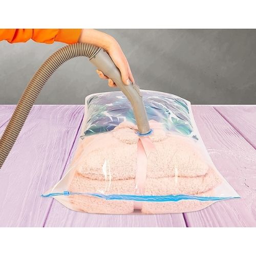 12 x Vacuum Storage Bags Reusable Space Saver Closet Organiser Compression Bag