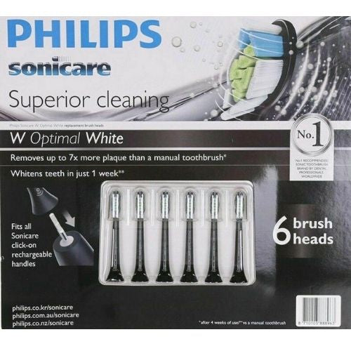 2 X 6 Pack Philips Sonicare Diamond Clean Electric Toothbrush Heads Black