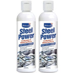 2 X Hillmark Steel Power Stainless Steel Cookware & Metal Surfaces Cleaner 250ml