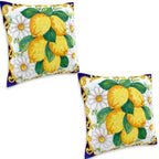 2 X Mojo Cushion Cover Throw Pillow Case 45x45cm, Capri Daisy Design - Polyester