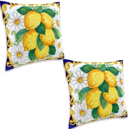 2 X Mojo Cushion Cover Throw Pillow Case 45x45cm, Capri Daisy Design - Polyester