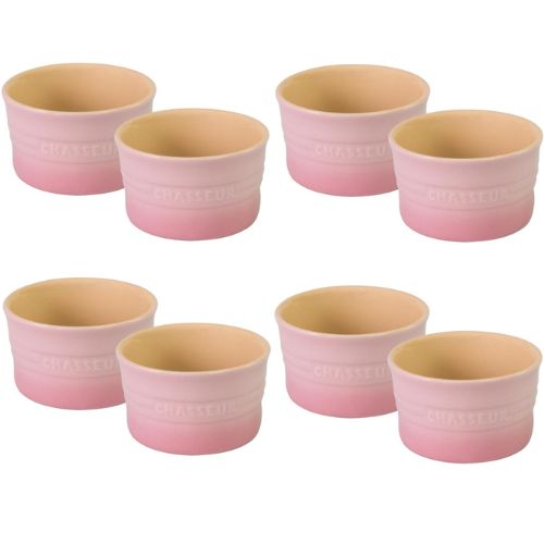 2 x Chasseur La Cuisson Ramekins Set 4 Pack - Cherry Blossom Pink