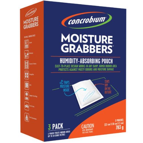 2 x Concrobium Moisture Grabbers Humidity Absorbing Pouches - 3 Pack