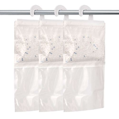 2 x DampFree Non Scented Moisture Absorber Hanging Pouch DampRid - 3 Pack