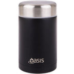 2 x Food Flask Vacuum Insulated Stainless Steel Soup Container 450ml Matte Black