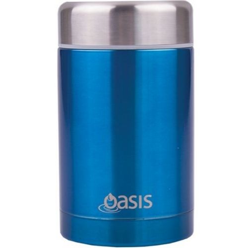 2 x Food Flask Vacuum Insulated Stainless Steel Soup Jar Container 450ml - Aqua