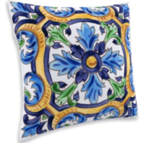 2 x Mojo Cushion Cover Throw Pillow Cases 60x60cm Decorative Covers -Capri Blue