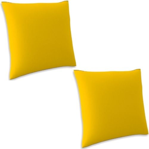 2 x Mojo Cushion Cover Throw Pillow Cases 60x60cm Decorative Covers - Mustard