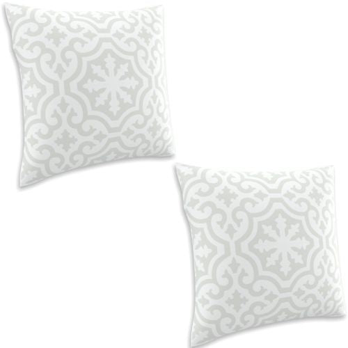 2 x Mojo Cushion Cover Throw Pillow Cases 60x60cm Marrakesh Beige Design